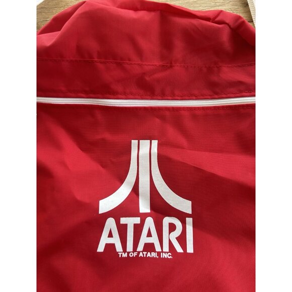 VINTAGE NEW ATARI TOTE Shoulder BAG OMICRON Nylon 13”x14” Three Compartments - Picture 2 of 5